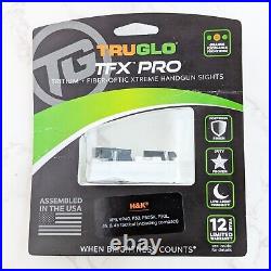 CUSTOMER RETURN TruGlo TFX PRO Tritium Fiber Optic Night Sights for HK VP9