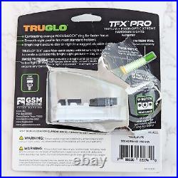 CUSTOMER RETURN TruGlo TFX PRO Tritium Fiber Optic Night Sights for HK VP9