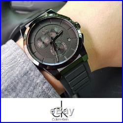 Calvin Klein K2S374D1 Dart Collection Black Dial 45mm Men's Watch Swiss made