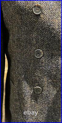 Coathouse Harris Tweed Hand Woven Pure New WooL Ladies Peacoat Si 12,14,16,18,20