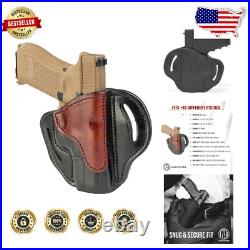 Comfortable Right-Hand Leather Holster for Glock 19 Ideal for Everyday Carry