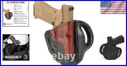 Comfortable Right-Hand Leather Holster for Glock 19 Ideal for Everyday Carry