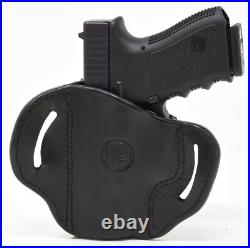 Comfortable Right-Hand Leather Holster for Glock 19 Ideal for Everyday Carry