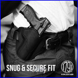 Comfortable Right-Hand Leather Holster for Glock 19 Ideal for Everyday Carry