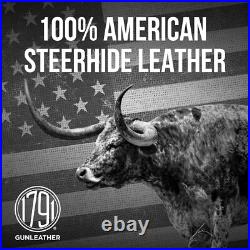 Comfortable Right-Hand Leather Holster for Glock 19 Ideal for Everyday Carry