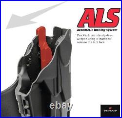 Contoured Black Paddle Holster for H&K 9mm/. 40 Ergonomic Left-Hand Fit