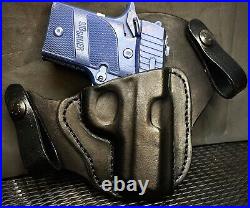 Custom Molded IWB Gun leather Holster Forward Cant