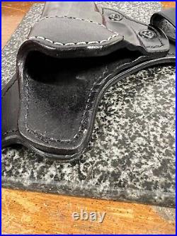Custom Molded IWB Gun leather Holster Forward Cant with leather backer
