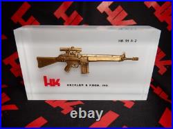 Decorative Heckler & Koch, Inc. Hk-91-a2 Acrylic Block Display
