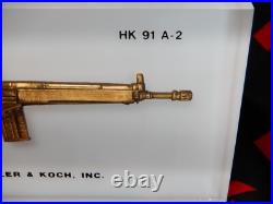 Decorative Heckler & Koch, Inc. Hk-91-a2 Acrylic Block Display