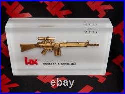 Decorative Heckler & Koch, Inc. Hk-91-a2 Acrylic Block Display