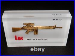 Decorative Heckler & Koch, Inc. Hk-91-a2 Acrylic Block Display