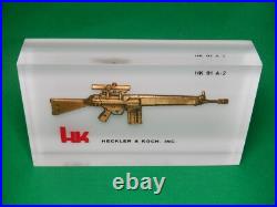 Decorative Heckler & Koch, Inc. Hk-91-a2 Acrylic Block Display