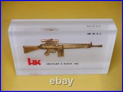 Decorative Heckler & Koch, Inc. Hk-91-a2 Acrylic Block Display