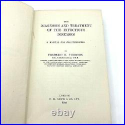 Diagnosis & Treatment Of Infectious Diseases By F H Thomson 1st Edition 1924