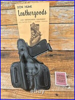 Don Hume Black Leather H721 OWB Holster For Walther PPK PPK/s Interarms APK