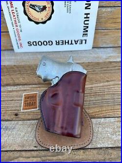 Don Hume Brown Leather Paddle Holster For Detonics Pocket 9 Round Trigger