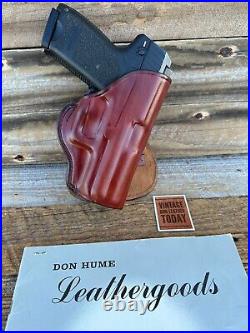 Don Hume Brown Leather Paddle Holster For Heckler Koch USP Compact 9 40 P2000