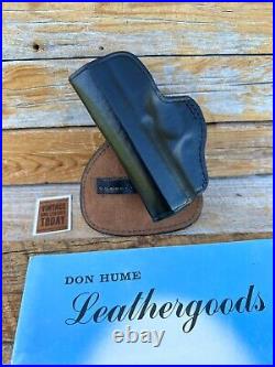 Don Hume H720 Black Leather Paddle Holster For H&K Heckler P7 PSP LEFT