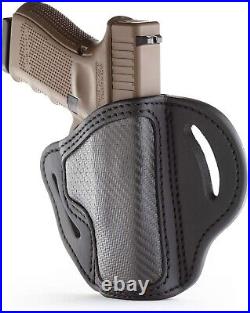 Durable & Stylish G19 Leather Holster Right-Hand OWB for Glock & Springfield