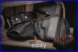 Durable & Stylish G19 Leather Holster Right-Hand OWB for Glock & Springfield