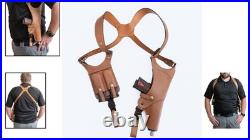 Eco-Friendly Leather Shoulder Holster with Thumb Break for Ultimate Security