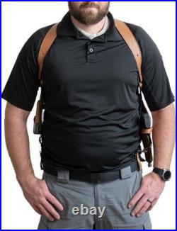 Eco-Friendly Leather Shoulder Holster with Thumb Break for Ultimate Security