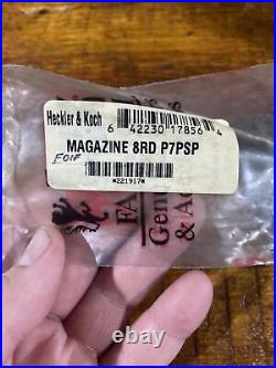 FACTORY Heckler & Koch HK P7 PSP 8 rd Magazine, Blued. 9mmx19 Blued