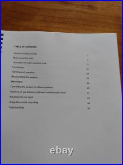 (FIVE) HECKLER & KOCH Manuals (HK 21 belt MP5, HK 91, 93 and 94)