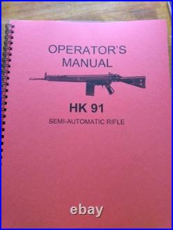 (FIVE) HECKLER & KOCH Manuals (HK 21 belt MP5, HK 91, 93 and 94)