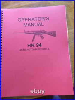 (FIVE) HECKLER & KOCH Manuals (HK 21 belt MP5, HK 91, 93 and 94)