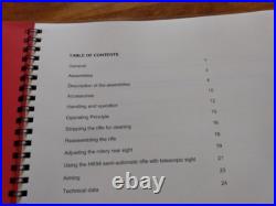 (FIVE) HECKLER & KOCH Manuals (HK 21 belt MP5, HK 91, 93 and 94)