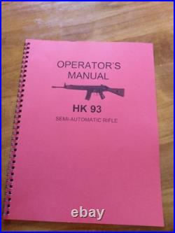(FIVE) HECKLER & KOCH Manuals (HK 21 belt MP5, HK 91, 93 and 94)