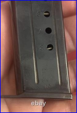 Factory Original H&K HK Heckler & Koch P7 German 8 Rd Pistol Magazine IA Code