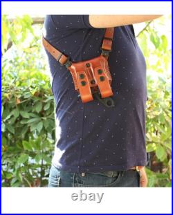 Fits H&K P2000 Subcom 3BBL Horizontal Shoulder Holster WithDouble Mag #6010# RH