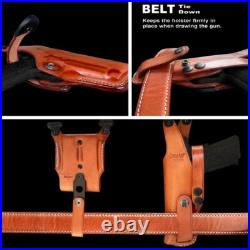 Fits H&K P30 9/40 3.85BBL Leather Shoulder Holster Double Mag Case #1027# RH