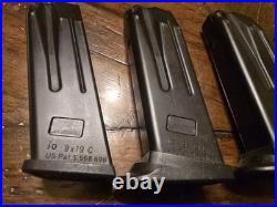 Four (4) Heckler & Koch H&K OEM Steel Magazines P2000 USP 9mm Compact