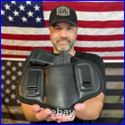Fujobi Pancake IWB Holster in Faux Leather for Quick and Comfortable Daily Carry