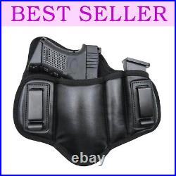 Fujobi Right-Hand IWB Faux Leather Gun Holster with Mag Holder Compatible Fit