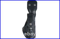 German Police Black H&K P7 Dropdown Leather Holster with Mag Pouch Bundeswehr