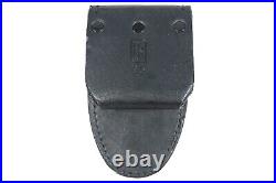 German Police Black H&K P7 Dropdown Leather Holster with Mag Pouch Bundeswehr