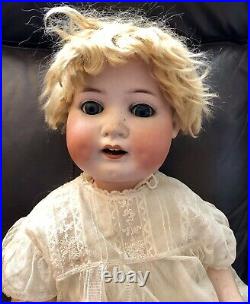 Gigantic 1905 Bisque Doll Complete With Composite Body & Original Clothes H. K