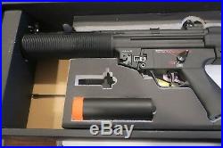 H&K Full Metal MP5 SD5 Covert Airsoft ELITE AEG Submachine Gun NEW AS IS