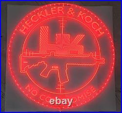 H & K Heckler & Koch Led Light Sign 16 / color changing HK