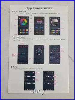 H & K Heckler & Koch Led Light Sign 16 / color changing HK