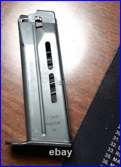 H&K Heckler & Koch Mag P7 M10 P7M10 10 Rounds. 40 S&W Gray Pistol Magazine