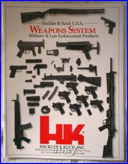 H&K Heckler & Koch Original Catalog full H&K Weapons Systems RARE SEAL SWAT SOC
