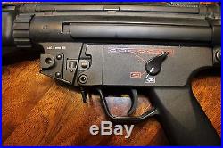 H&K MP5A5 Airsoft upgraded lipo, lonex gearbox, muffler, deans plug