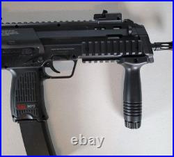 H&K MP7 SMG Airsoft Electric With Grip And Stock Heckler Koch Umarex Untested