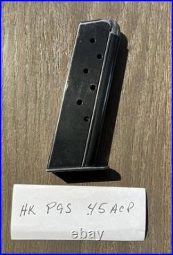 H&K P9S. 45ACP 7 Round Magazine Factory Original OEM HK 45 Heckler & Koch